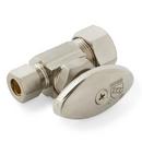 5/8 x 3/8 in. Male x OD Tube Knob Straight Supply Stop Valve in Brushed Nickel