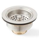 Signature Hardware Stainless Steel 3-1/2 in. Solid Brass Basket Strainer 