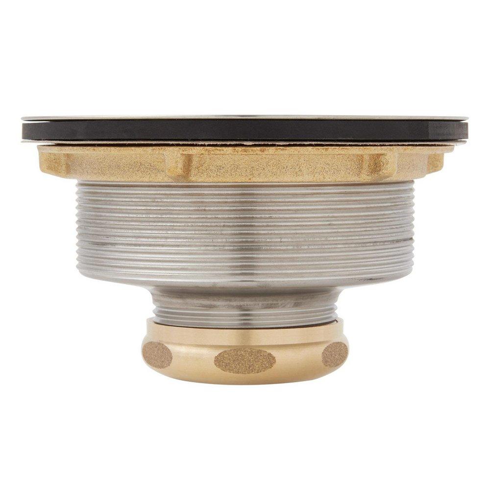 Signature Hardware Stainless Steel 3-1/2 in. Solid Brass Basket Strainer 