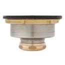 Signature Hardware Stainless Steel 3-1/2 in. Solid Brass Basket Strainer 