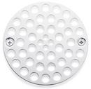4 in. Shower Grid Strainer in Chrome