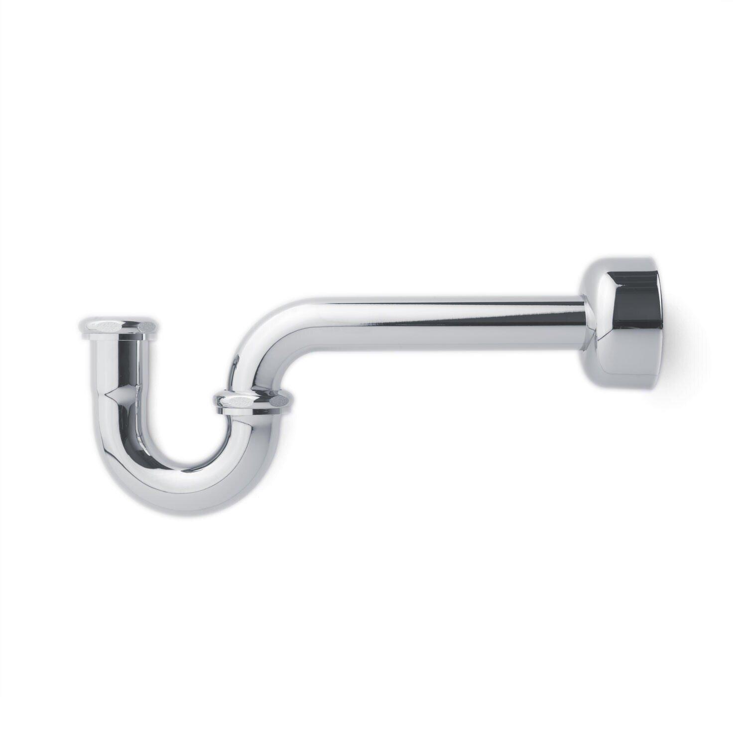 Signature Hardware Polished Chrome 1-1/4 x 1-1/4 in. Brass P-Trap 