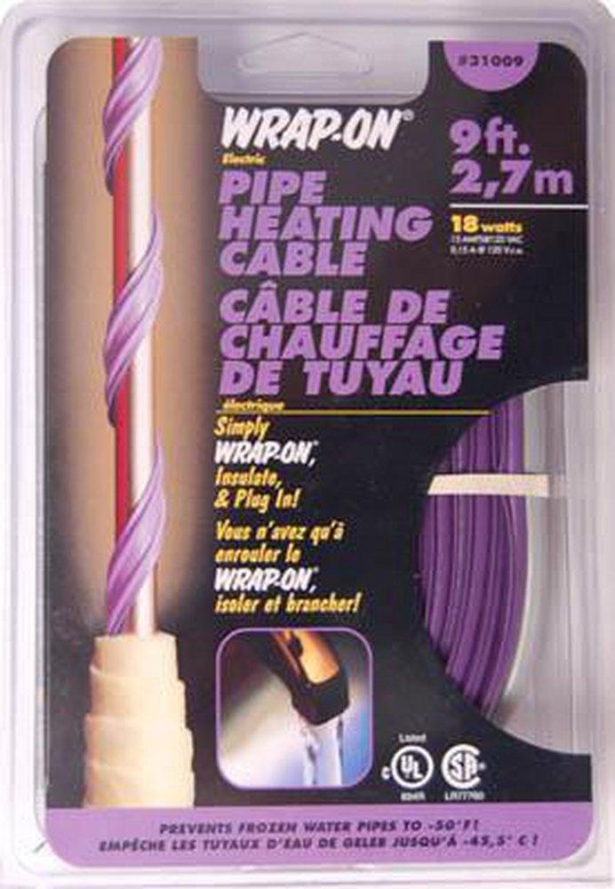 Wrap-On Green Heat Cable with Thermostat 