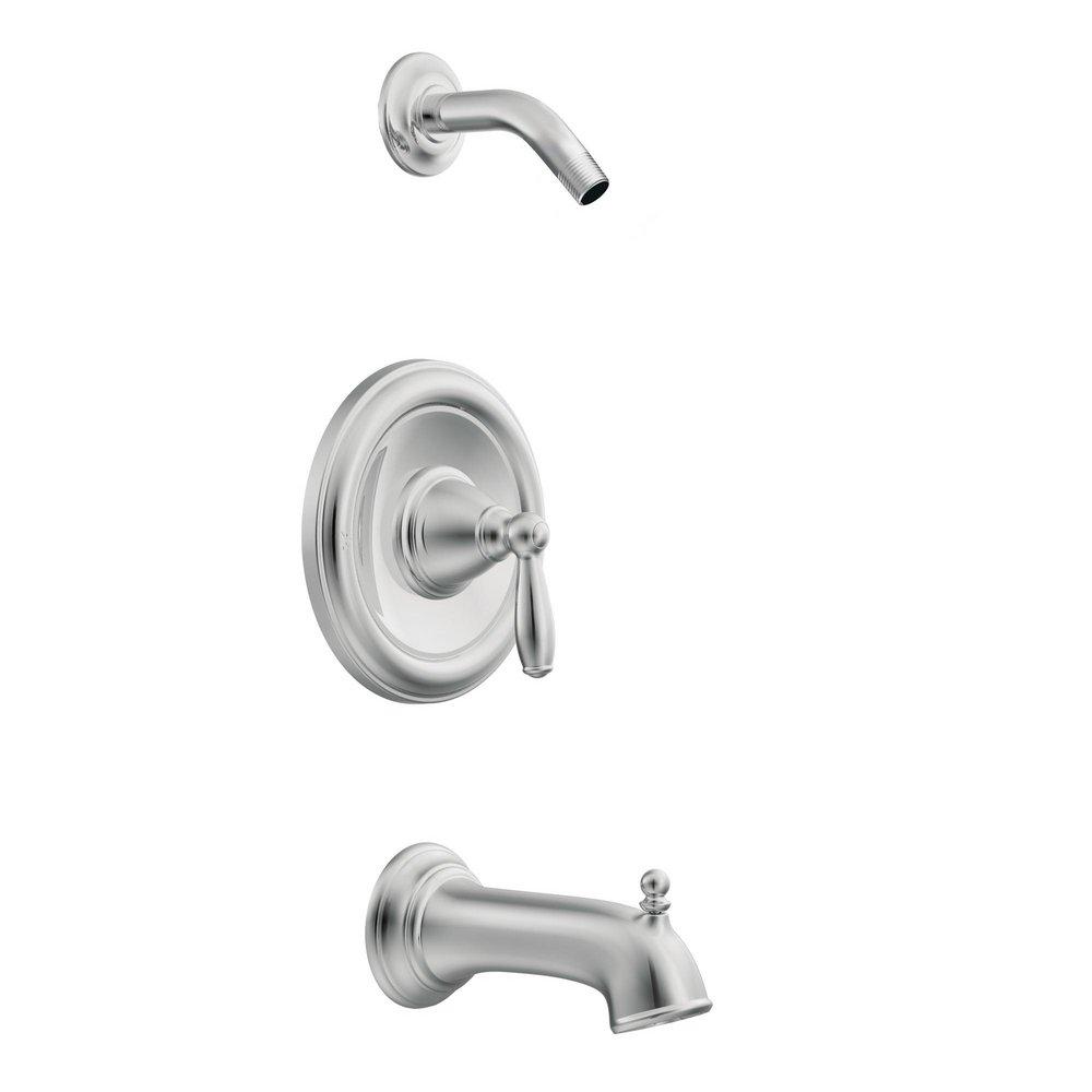 Moen Polished Chrome Single Handle Bathtub & Shower Faucet (Trim Only) 