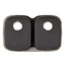 Signature Hardware Brushed Stainless Steel 32-13/16 x 20-3/8 in. No Hole Stainless Steel Double Bowl Undermount Kitchen Sink 