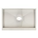 Signature Hardware Stainless Steel 33 x 20-13/16 in. Stainless Steel Single Bowl Farmhouse Kitchen Sink with Sound Dampening 
