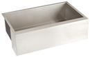 33 x 20-13/16 in. Stainless Steel Single Bowl Farmhouse Kitchen Sink with Sound Dampening in Brushed Stainless Steel