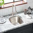 Signature Hardware Stainless Steel 15-3/4 x 18 in. No Hole Stainless Steel Undermount Bar Sink 