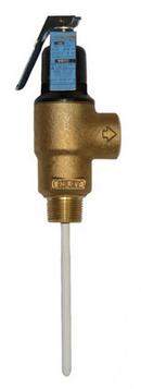 3/4 in. Cast Brass and Bronze and Stainless Steel and Silicone MNPT x FNPT 150# 210 Relief Valve