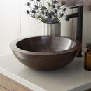 Native Trails Antique Copper Round Vessel Lavatory Sink 