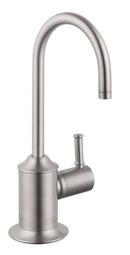 Single Handle Lever Handle Water Filter Faucet in Steel Optik