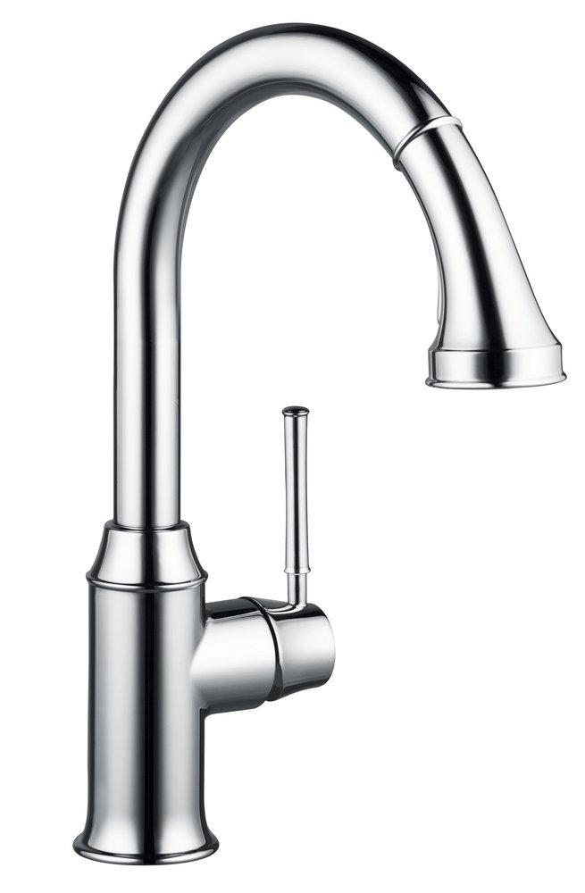 Hansgrohe Chrome Single Handle Pull Down Kitchen Faucet 