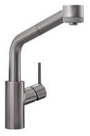 Hansgrohe Steel Optic Single Handle Pull Out Kitchen Faucet 