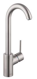 Single Lever Handle Bar Faucet in Steel Optik