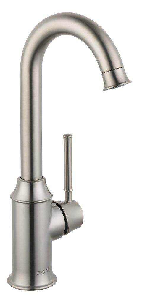 Hansgrohe Steel Optic Single Lever Handle Bar Faucet 