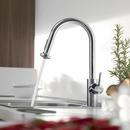 Hansgrohe Polished Chrome Single Handle Pull Down Kitchen Faucet 
