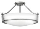 Hinkley Antique Nickel 12-3/10 in. 4-Light Semi-Flushmount Ceiling Light 