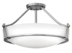 12-3/10 in. 4-Light Semi-Flushmount Ceiling Light in Antique Nickel