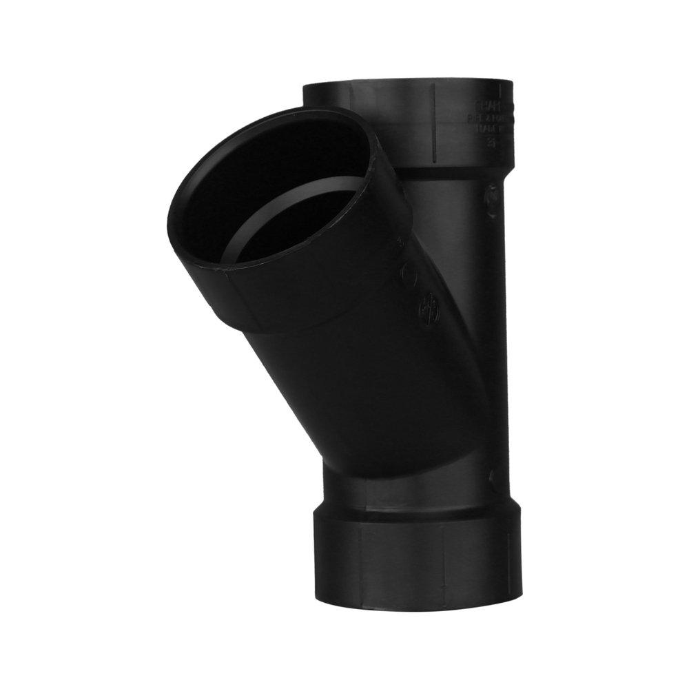 Black ABS DWV Wye 