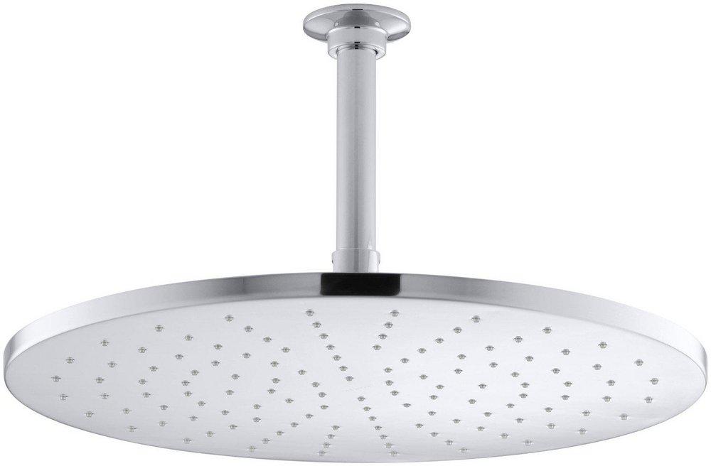KOHLER Polished Chrome Single Function Rain Showerhead 