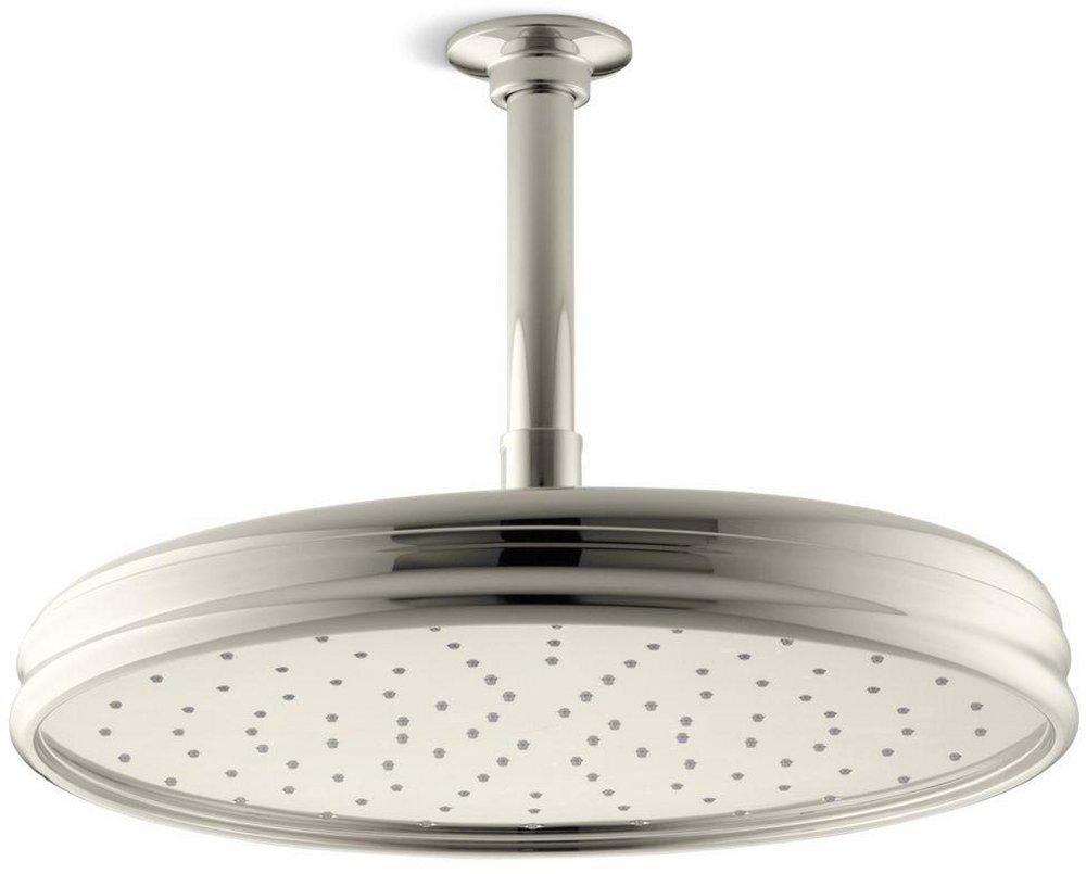 KOHLER Vibrant&reg; Polished Nickel Single Function Rain Showerhead 