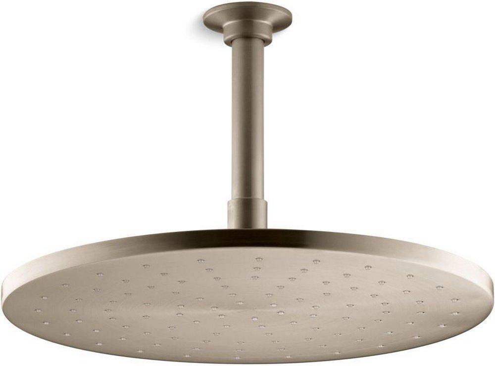 KOHLER Vibrant&reg; Brushed Bronze Single Rain Showerhead 