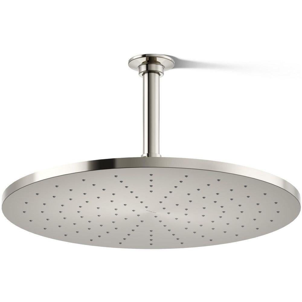 KOHLER Vibrant Polished Nickel Single Function Rain Showerhead 