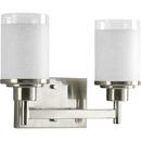 2 Light 100W Vanity Light Fixture Brushed Nickel