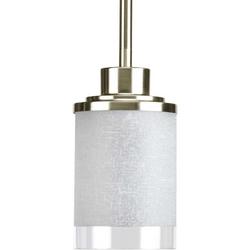 100W 1-Light Medium E-26 Incandescent Mini Pendant in Brushed Nickel
