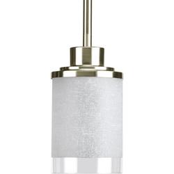 100W 1-Light Medium E-26 Incandescent Mini Pendant in Brushed Nickel