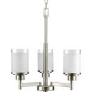 Progress Lighting Brushed Nickel 3 Light 100W Chandelier 