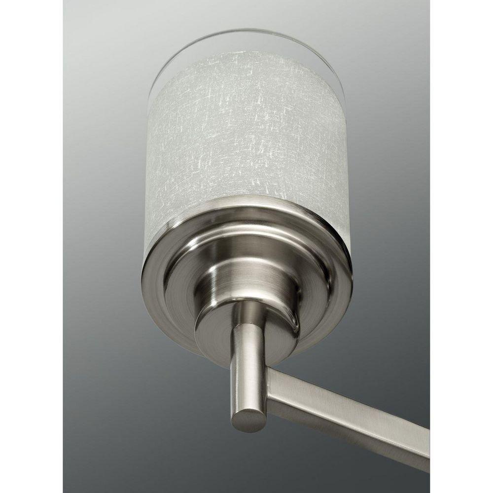 Progress Lighting Brushed Nickel 3 Light 100W Chandelier 