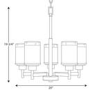 Progress Lighting Brushed Nickel 100W 9-Light Medium E-26 Base Incandescent Chandelier 
