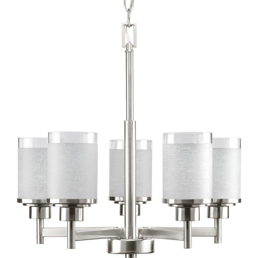 Progress Lighting Brushed Nickel 100W 9-Light Medium E-26 Base Incandescent Chandelier 