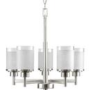 Progress Lighting Brushed Nickel 100W 9-Light Medium E-26 Base Incandescent Chandelier 