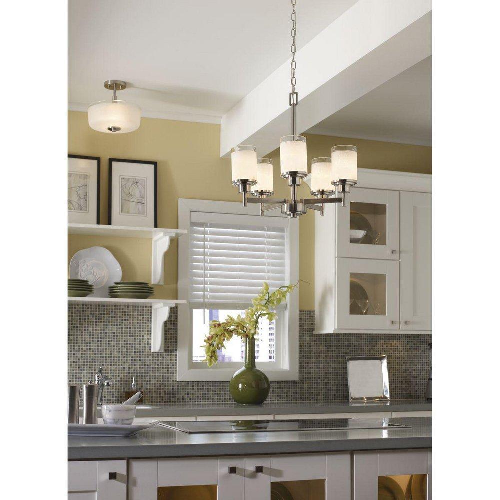 Progress Lighting Brushed Nickel 100W 9-Light Medium E-26 Base Incandescent Chandelier 