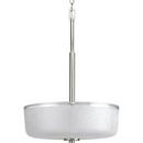 Progress Lighting Brushed Nickel 100W 3-Light Inverted Pendant 