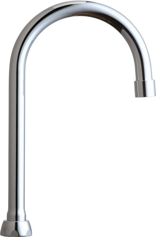 Chicago Faucets Polished Chrome B-Type End Gooseneck Spout 
