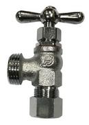 1/2 x 3/4 in. Compression Bronze Washing Machine Valve in Satin Nickel