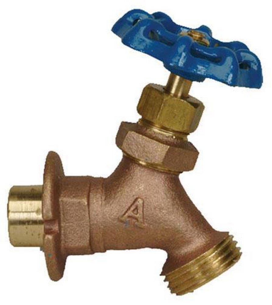PROFLO&reg; Brass Angle Brass Sweat x Male Threaded Sillcock 