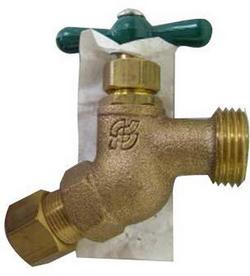 1/2 in. Bronze Compression No Kink Hose Bibb