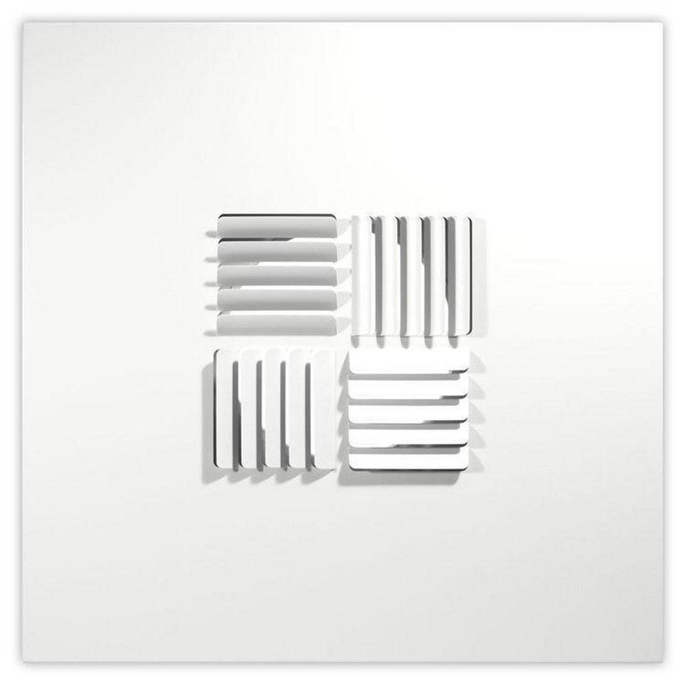 Shoemaker Manufacturing White 24 x 24 in. Stamp Curved Blade T Bar Diffuser White 