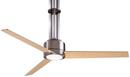 3-Blade Ceiling Fan with Halogen Light in Brushed Nickel