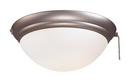 Minka Aire Brushed Steel 50W 1-Light Ceiling Fan Light Kit 