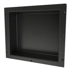 14 x 16 x 4 in. Single Recessed Shelf in Black