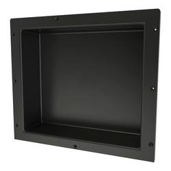 14 x 16 x 4 in. Single Recessed Shelf in Black