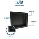 Tile Redi USA Black 14 x 16 x 4 in. Single Recessed Shelf 