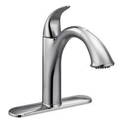 Single Handle Pull Out Kitchen Faucet in Chrome