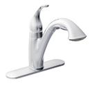 Single Handle Pull Out Kitchen Faucet with Power Clean and Reflex Technology in Polished Chrome