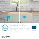 Elkay White 33 x 19-15/16 in. Fireclay Double Bowl Farmhouse Kitchen Sink 